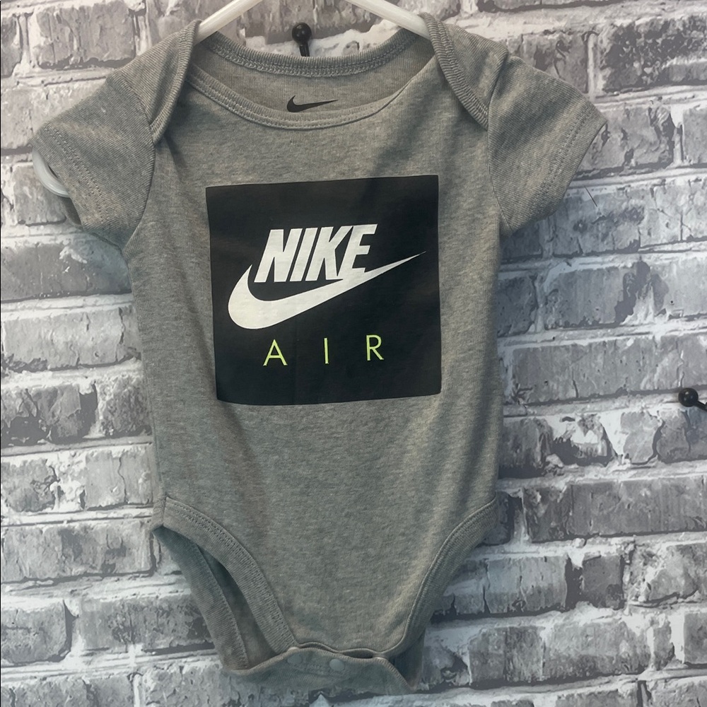 Nike Air Gray Baby onesie